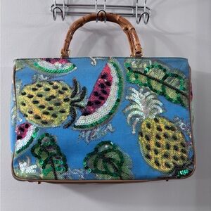 Sparkly Beaded Fruit Inspired Tote